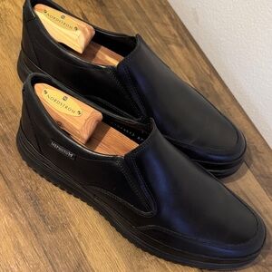 Mephisto Men’s Twain Black Leather Slip-On Loafers Size 9.5